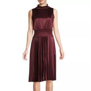 ✨HOST PICK✨Nanette Lepore High Neck Pleated Dress (NWT)